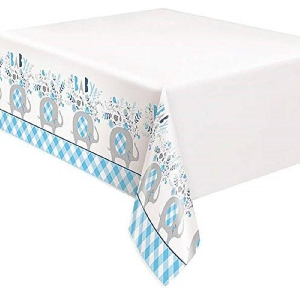 Baby Shower Tablecovers Blue Boy Party Tableware, Pastel New